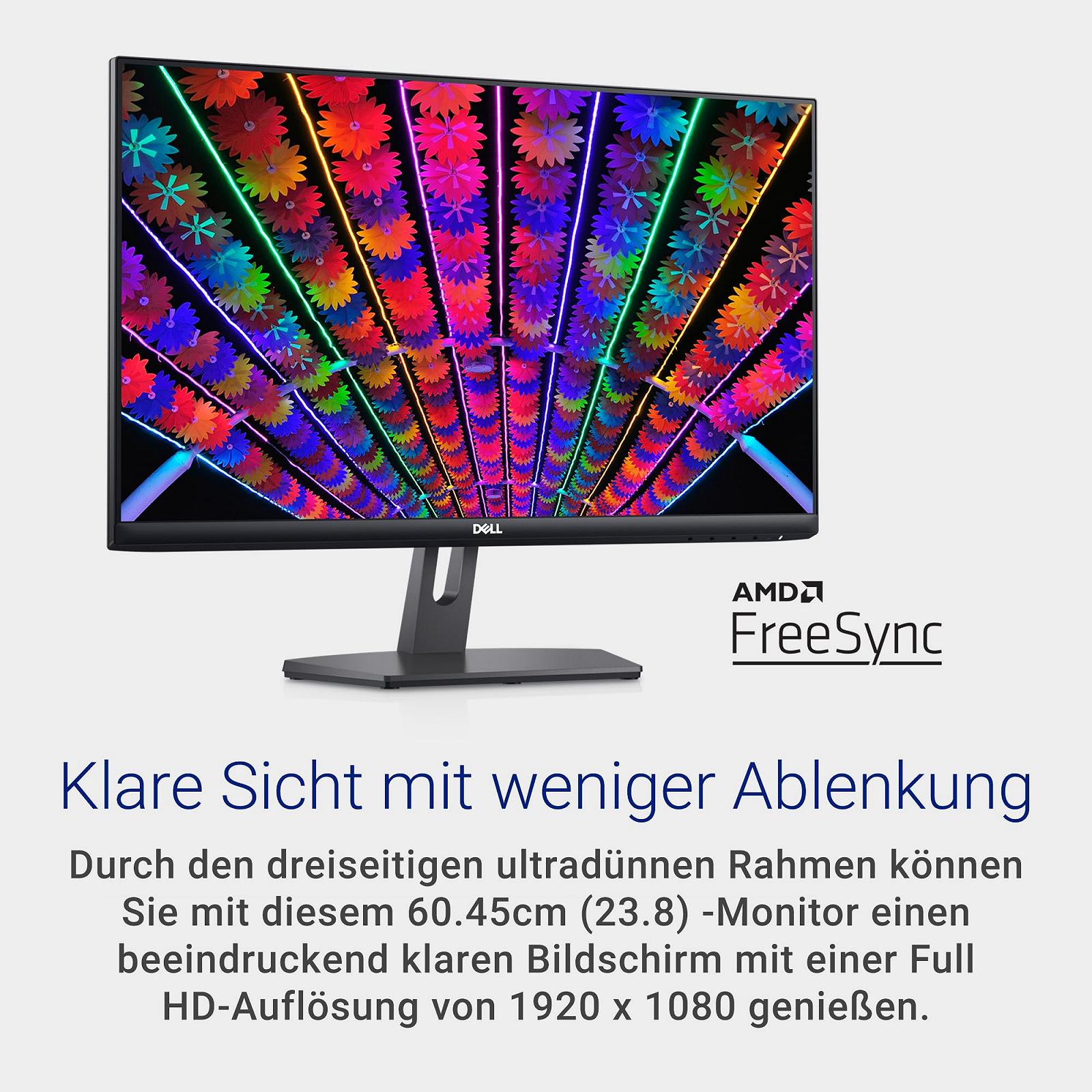 Монітор Dell S2421NX 24-дюймовий Full HD 1920 x 1080 75 Гц IPS Антибліковий 16:9 AMD FreeSync 4 мс Нахил VESA HDMI Чорний/Срібний, фото №5