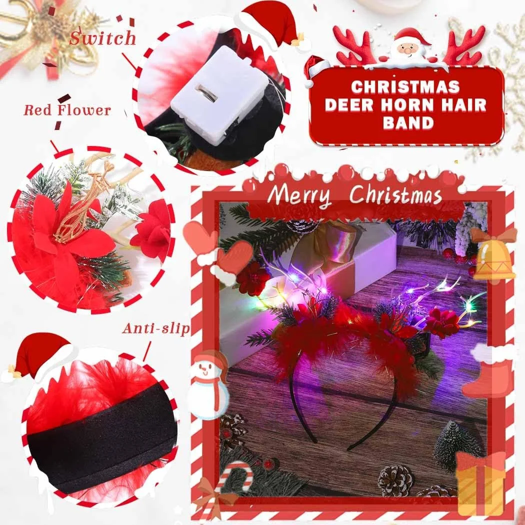 Обруч IYOU Святковий Різдвяний Світлий, фото №3