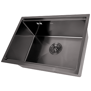 Кухонна мийка чорна під стільницю 1.5 мм, з PVD покриттям Nett NB-5742 synthetic.ua - Фото 1