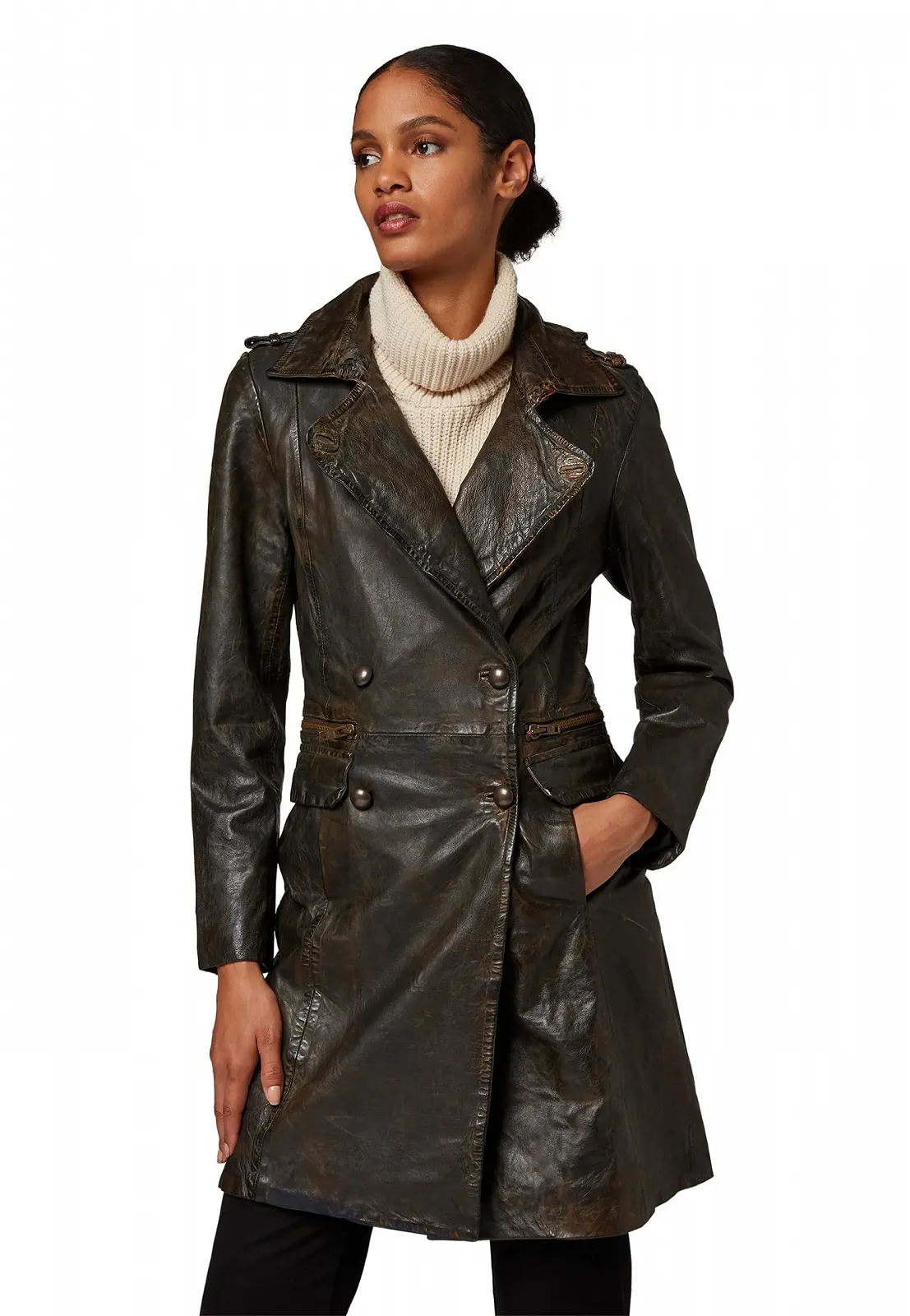 Шкіряне пальто RICANO Mang-1 Жіноче, фото №1 Шкіряне пальто RICANO Mang-1 Жіноче, фото №1