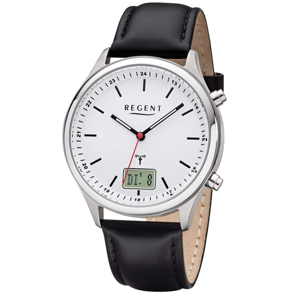 Часы Regent Аналоговые Кварцевые Мужские 11030188 Черный Металлический ремешок, фото №1