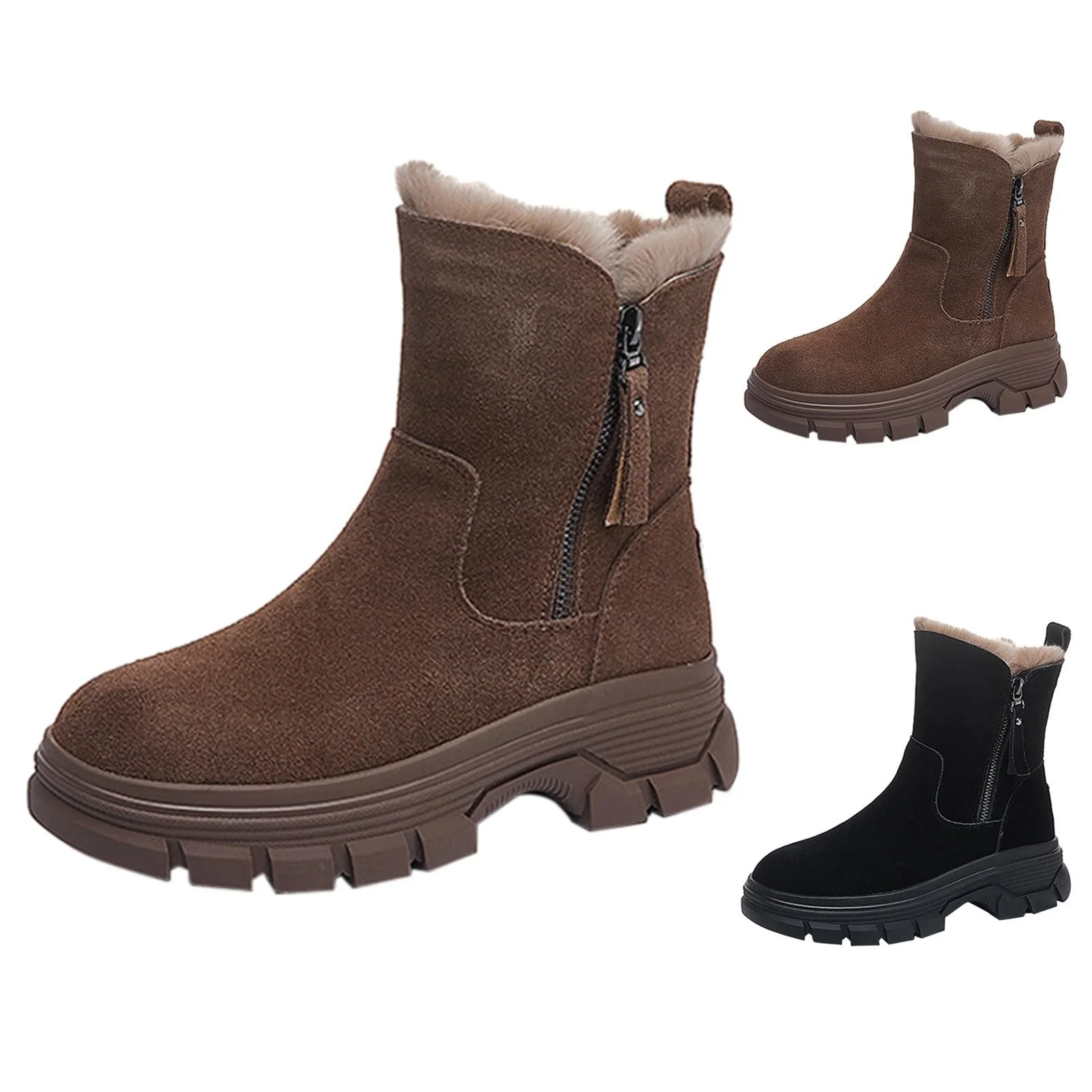 Чоботи зимові Surttan Жіночі на підкладці з каблуком, фото №4