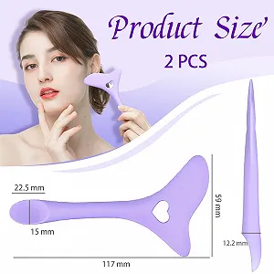 Шаблони для підводки Kinretixia® 2 штуки Силіконові (Фіолетовий) synthetic.ua - Фото 1