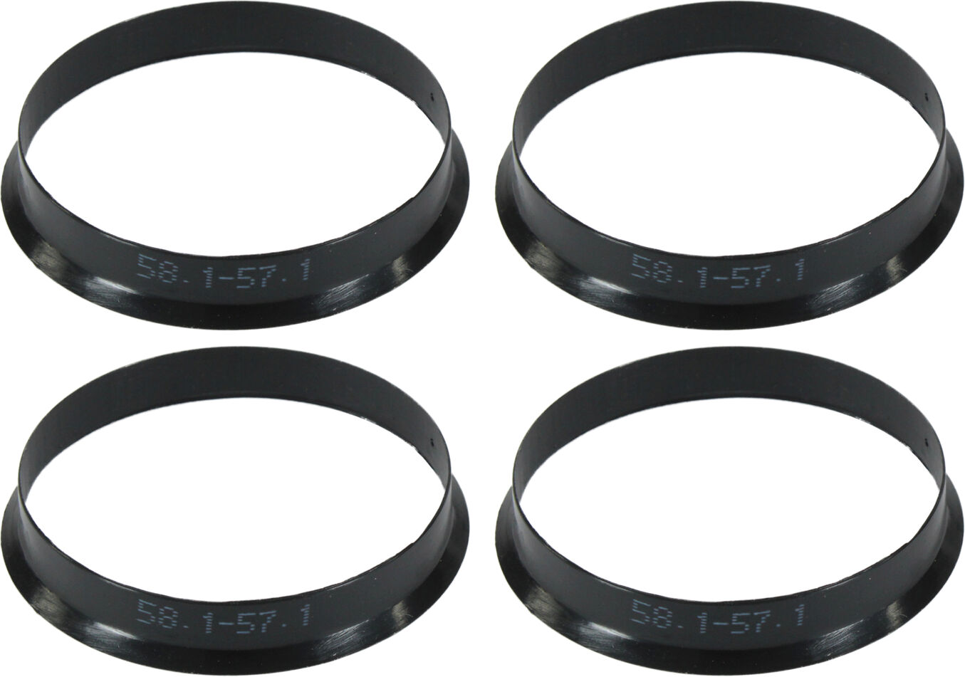 Кільця центрувальні для колісних дисків 58.1-57.1 Walline термопластик WL, фото №1