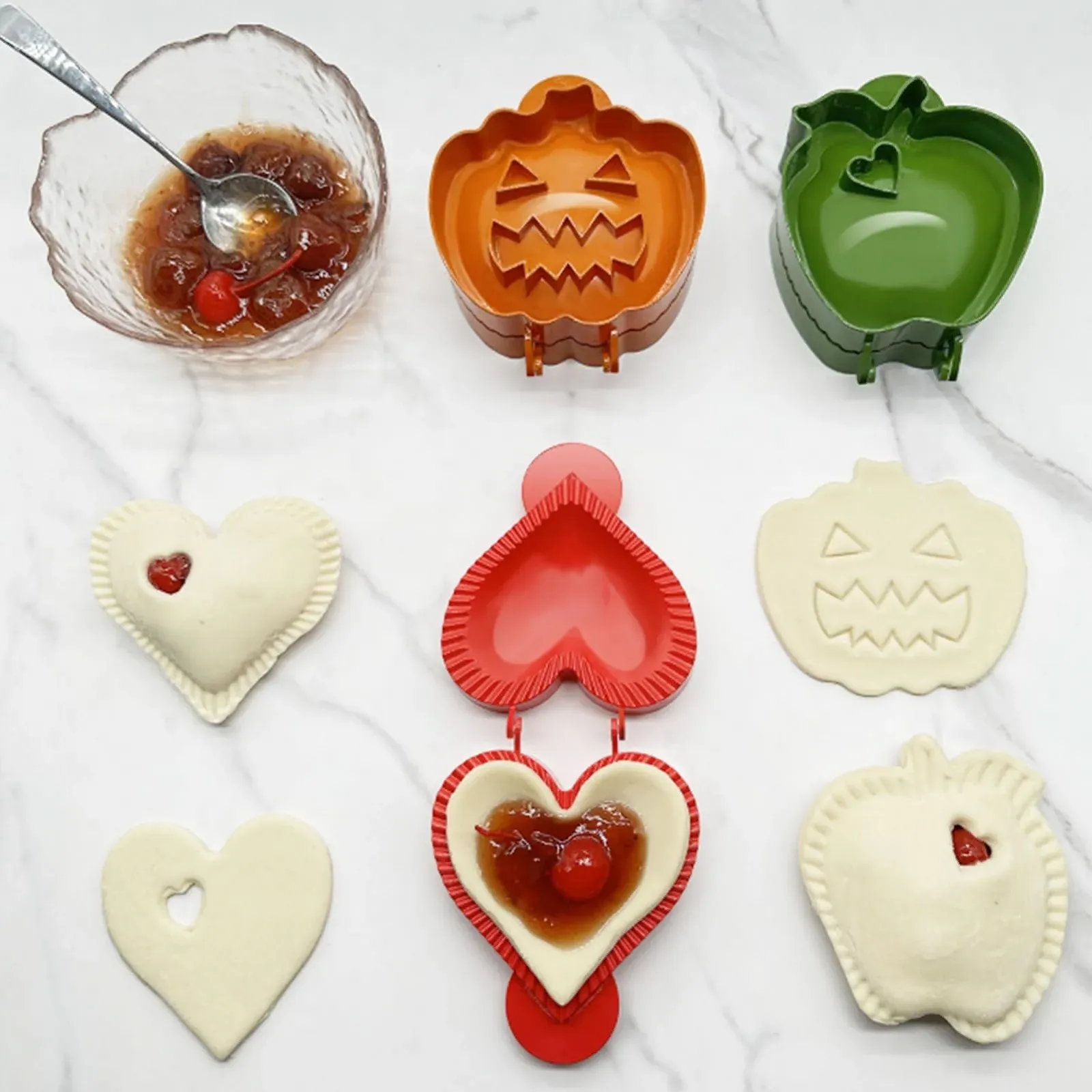 Формы для мини-пирогов набор 3 шт антипригарные с прессом, фото №8 Формы для мини-пирогов набор 3 шт антипригарные с прессом, фото №8