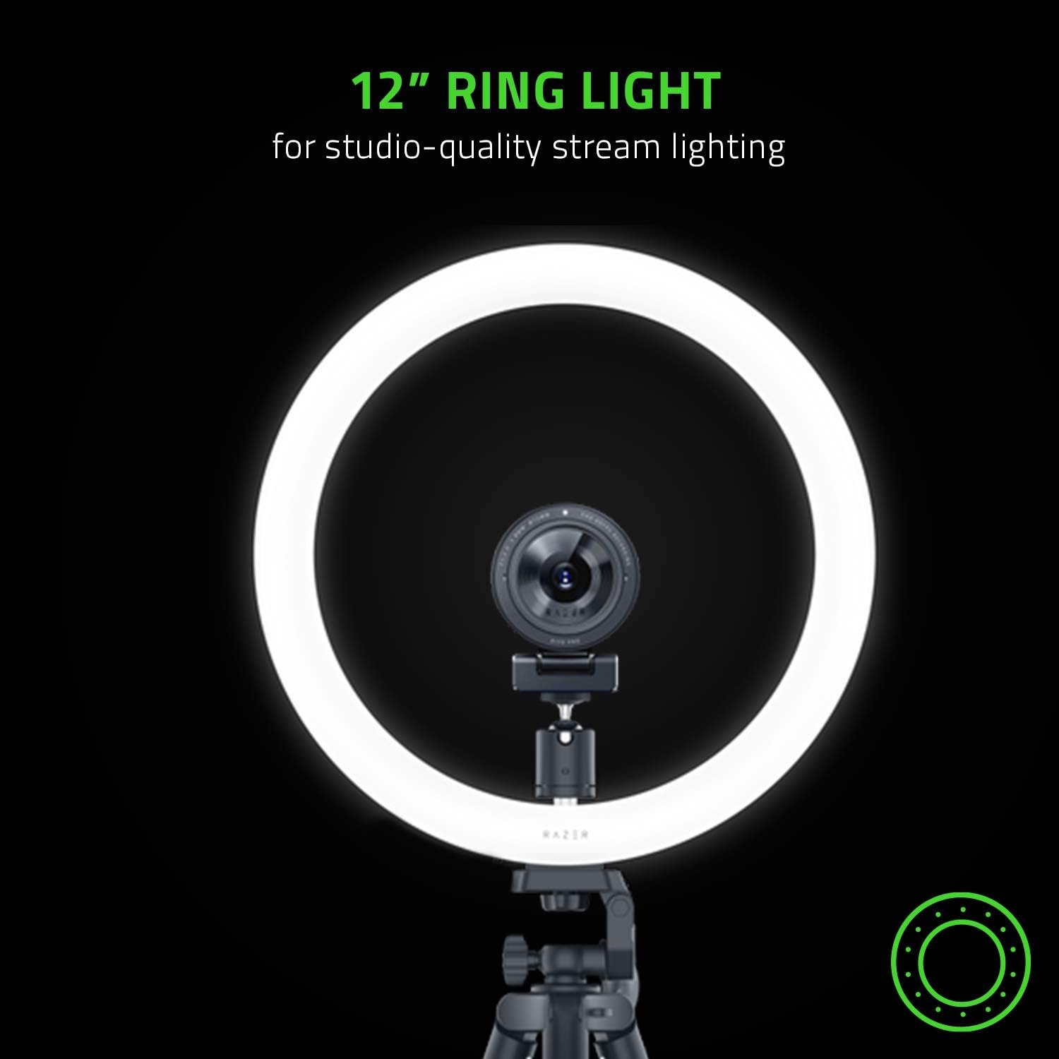 Кільцева LED лампа Razer Ring Light Чорний, фото №3