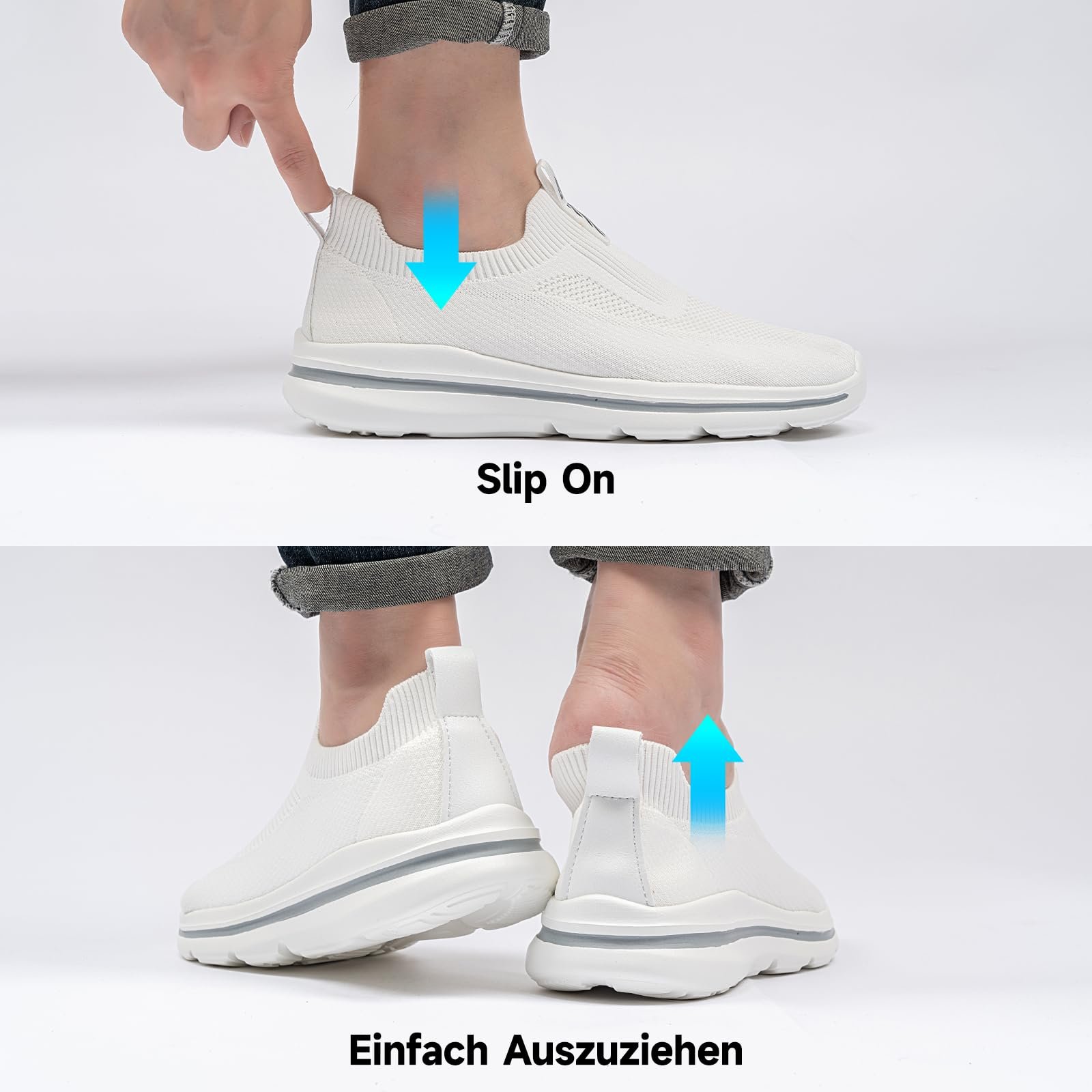 Кроссовки ODCKOI Мужские Слипоны Сетка Дышащие Беговые Кроссовки Удобные Кроссовки для Активного Отдыха Спортивные Легкие Кроссовки для Бега по Дороге, фото №2 Кроссовки ODCKOI Мужские Слипоны Сетка Дышащие Беговые Кроссовки Удобные Кроссовки для Активного Отдыха Спортивные Легкие Кроссовки для Бега по Дороге, фото №2