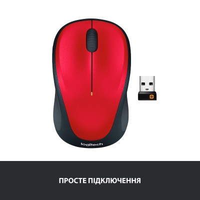 Мышка Logitech M235 Red (910-002496), фото №5 Мышка Logitech M235 Red (910-002496), фото №5