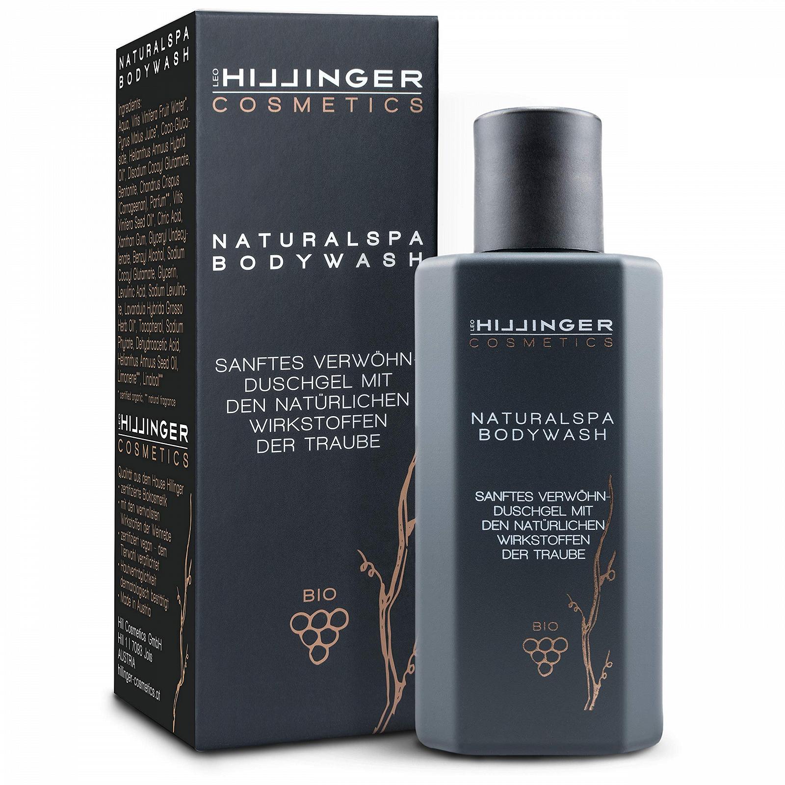 Гель для душу HILLINGER COSMETICS Organic Naturalspa Bodywash Органічний Веганський Виноград 200 мл, фото №1