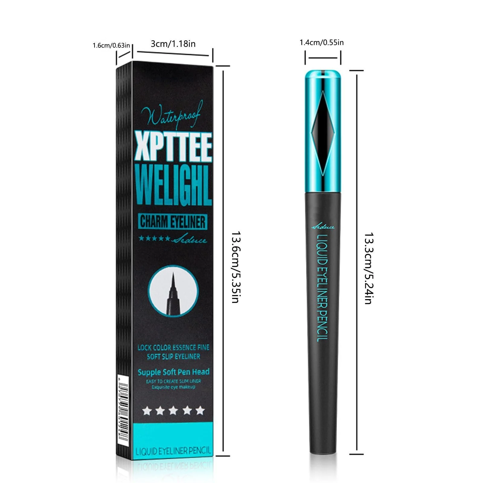 Рідка Підводка Maybelline Master Precise All Day Cobalt Black, фото №6