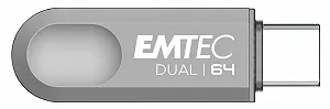 USB-накопичувач Emtec D280 64GB USB 3.2 Type-C Dual synthetic.ua - Фото 1