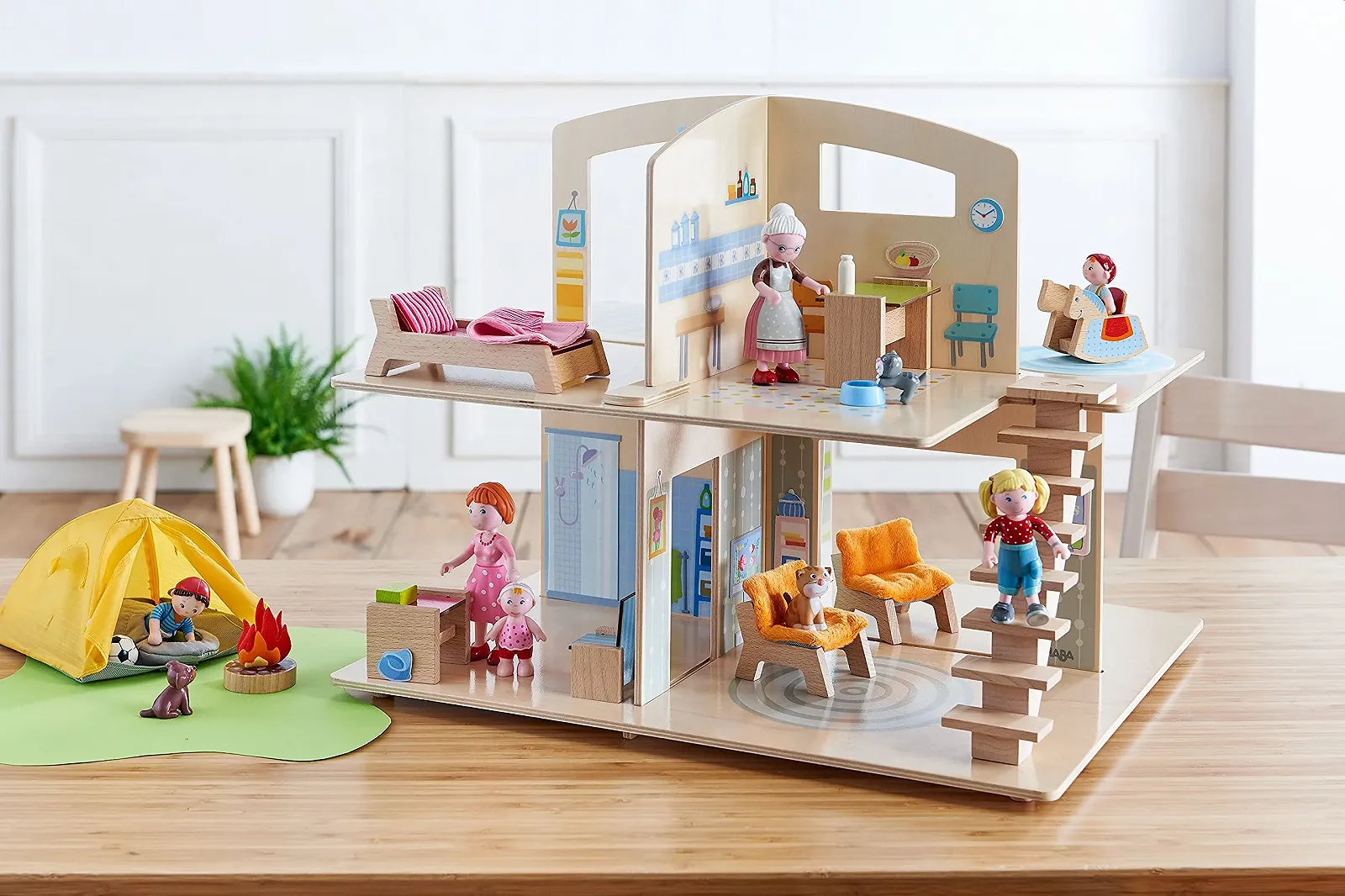 Аксесуари HABA Little Friends ляльковий дім клейкі декоративні наклейки для тарілок, кухні, дому кольорові 1306157001, фото №9