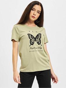 Футболка ONLKITA LIFE REG BUTTERFLY BOX JRS 15235745-Tea-Print: FLY ONLY Хакі M - Фото 1