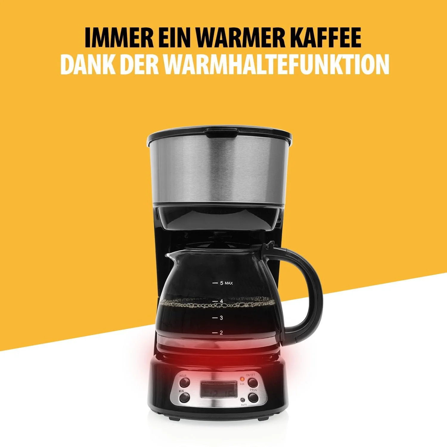 Крапельна кавоварка Tristar CM-1284 4-6 чашок Автовимкнення Система «крапля-стоп» BPA Free Чорна, фото №6