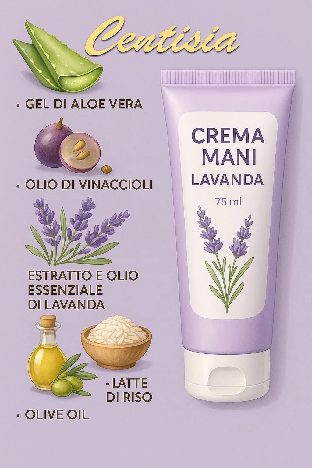 Крем для рук Centisia NL/Lavender 75 мл, фото №5