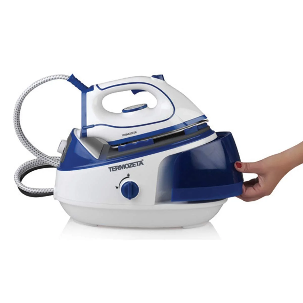 Паровой утюг Termozeta No Limits 3000 2250 W 0.7 L Black Blue White, фото №3 Паровой утюг Termozeta No Limits 3000 2250 W 0.7 L Black Blue White, фото №3