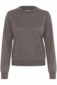 Жіночий пуловер вільного крою з довгими рукавами PART TWO Jaylynpw - Фото 1