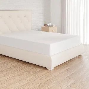 Простынь на резинке Amazon Basics Jersey Белый, 140 x 200 см - Фото 1