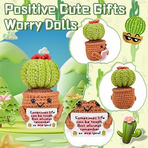 Pipihome Позитивная картошка Подарки Карманный оберег Креативная плюшевая фигурка (Кактус) synthetic.ua - Фото 1