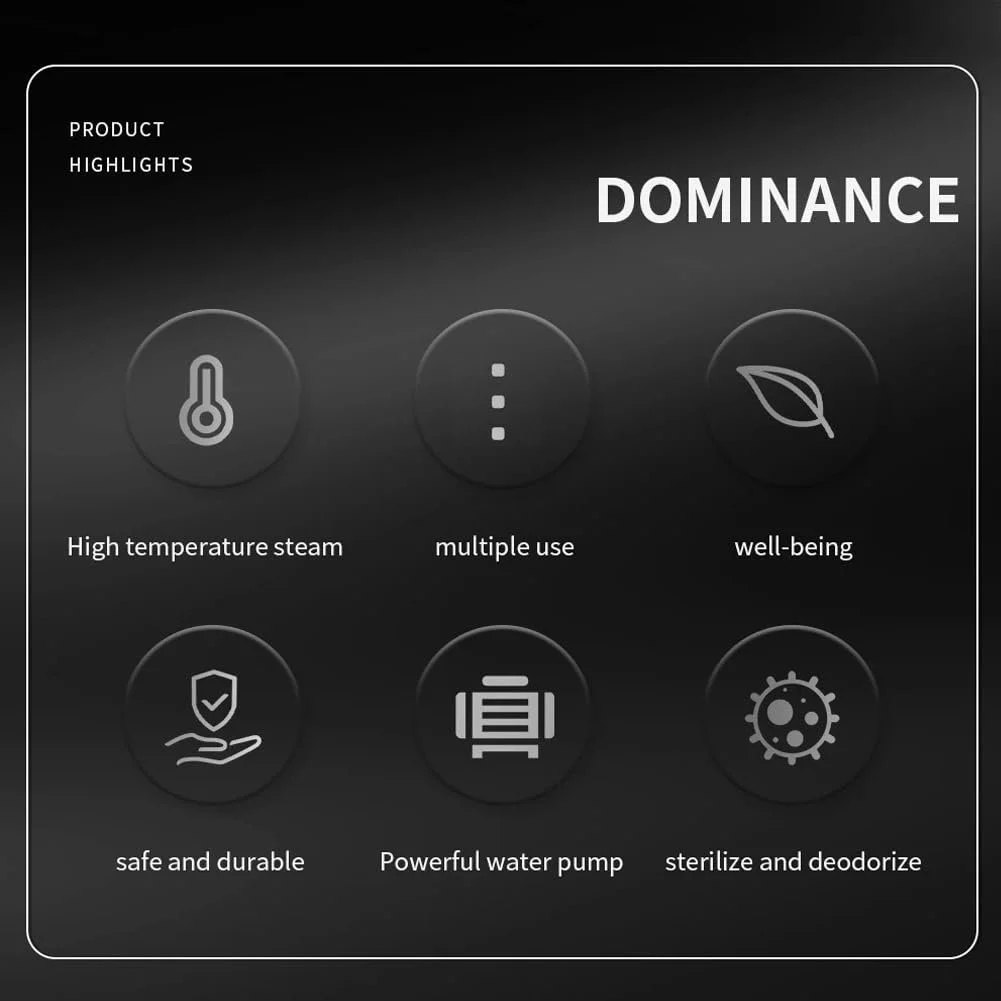 Пароочисник Red Hut Mobile 1050 W 3.2 Bar з 12 насадками ручний портативний Сірий, фото №7