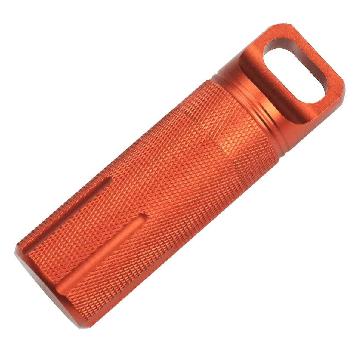 Таблетниця iiniim Міні, брелок, алюміній, капсула для зберігання, аварійна, для спорту, кемпінгу, помаранчева, фото №5