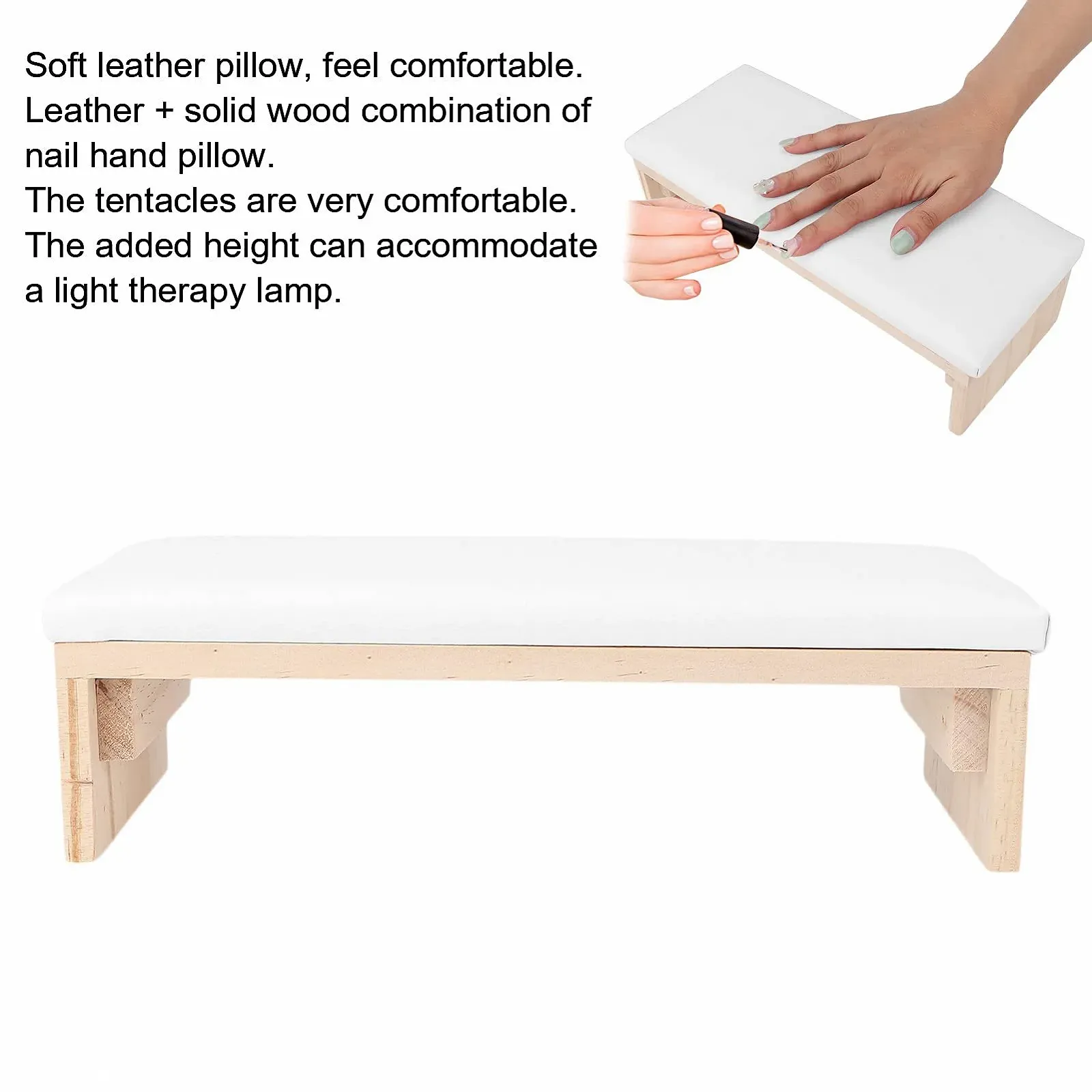 Підставка для рук манікюрна, шкіряна, фото №5