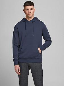 Худі JJEBASIC SWEAT HOOD NOOS 12182537-Navy Blazer-Fit:REG Jack&Jones Темно-синій S - Фото 1