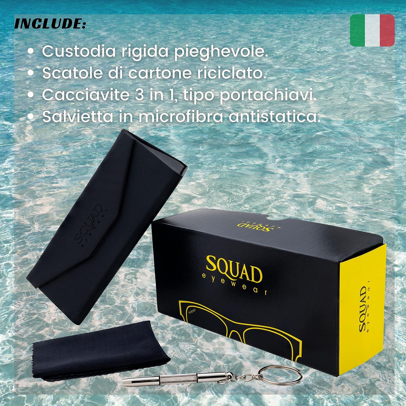 Солнцезащитные очки SQUAD Большого размера Модные 100% UV400 защита, фото №6 Солнцезащитные очки SQUAD Большого размера Модные 100% UV400 защита, фото №6