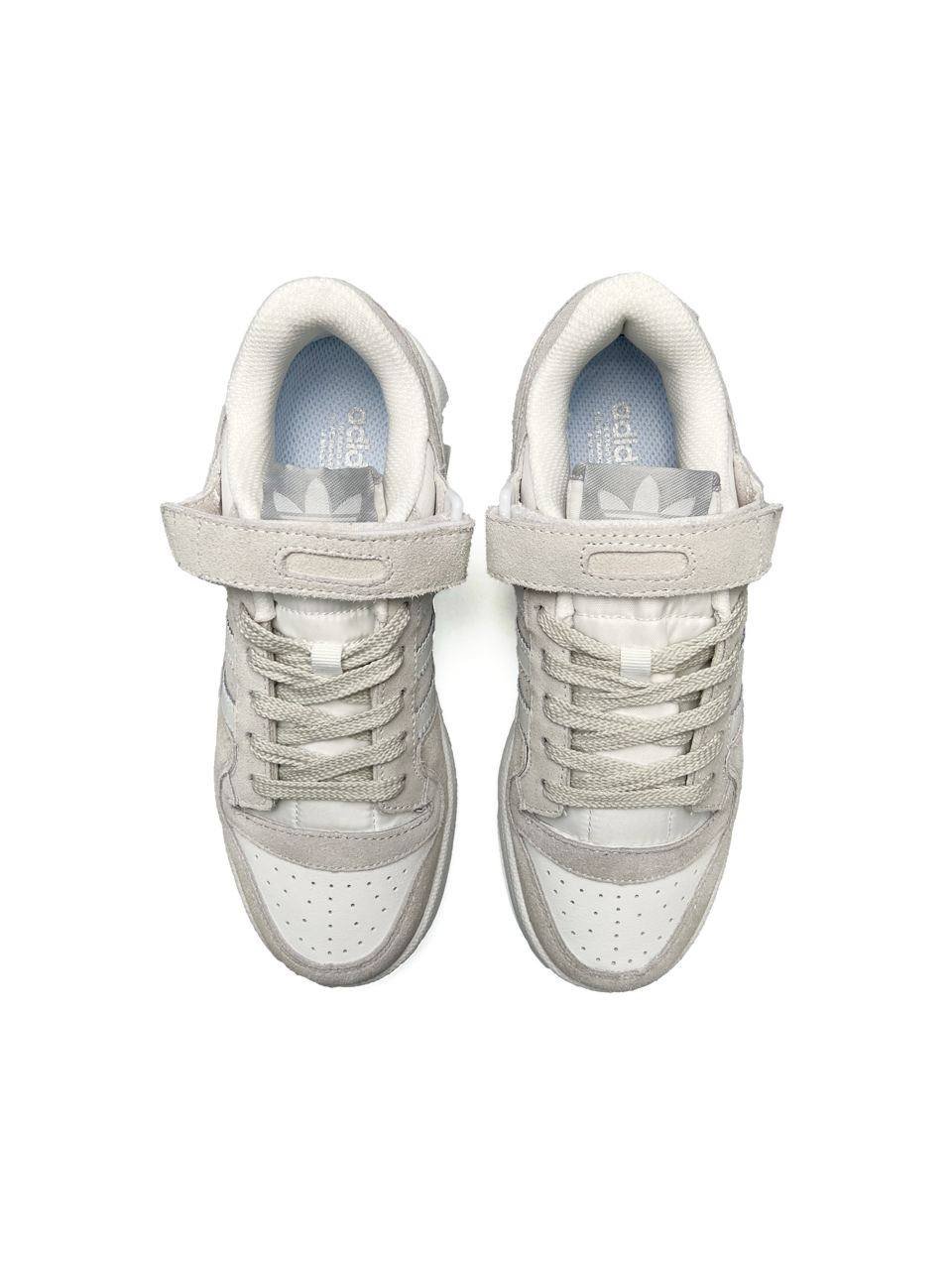 Женские кроссовки Adidas Forum 84 Low Gray White, фото №5