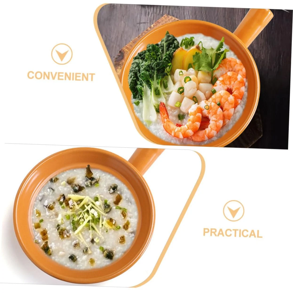 Керамический горшок GALPADA с ручкой термостойкий для микроволновой печи плиты и духовки компактный стильный, фото №8