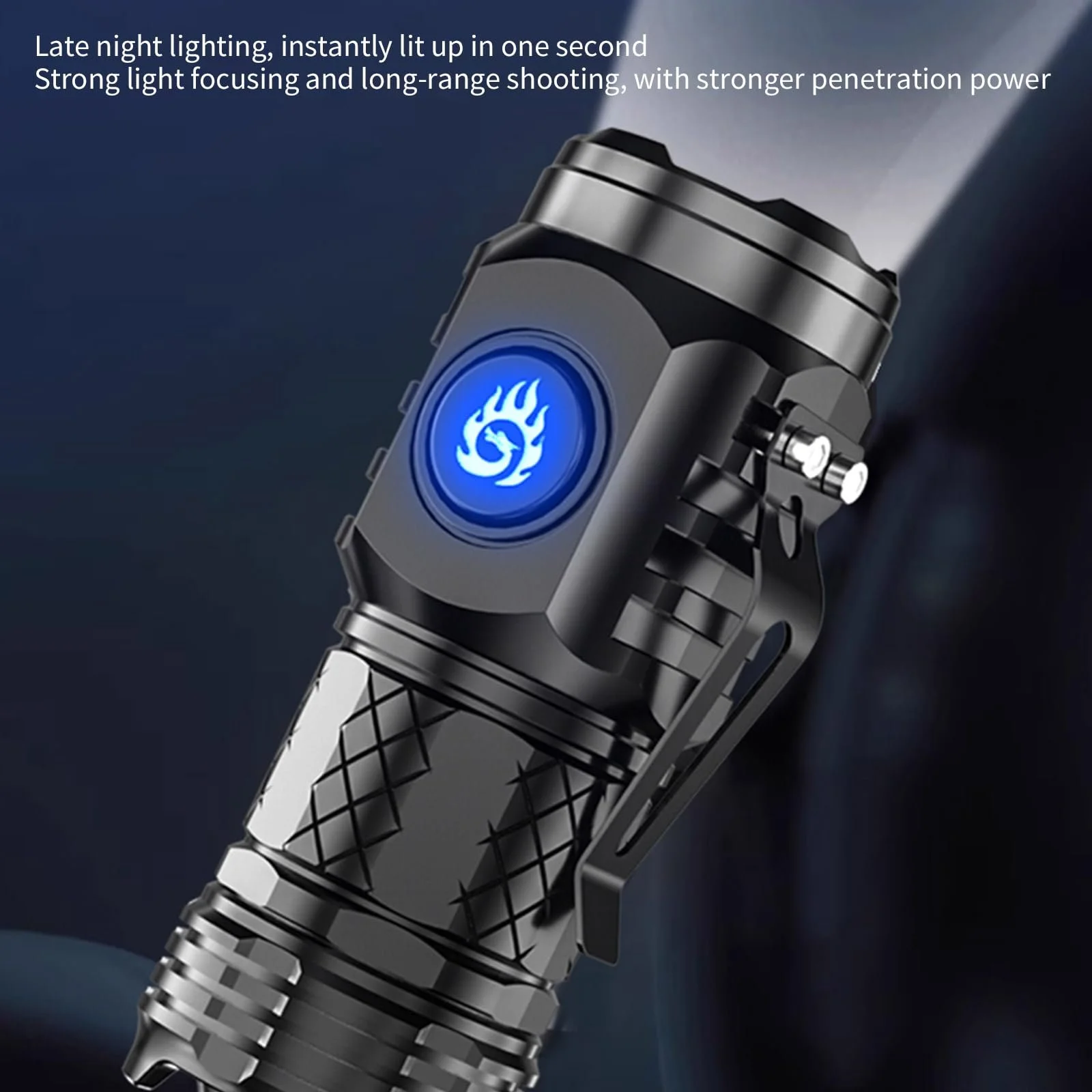 Надпотужний ліхтар Акумуляторний Висока продуктивність 5 Водонепроникний тактичний, фото №9