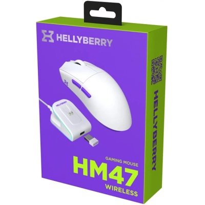 Мышка Hator Hellyberry HM47 Wireless White/Violet (HM47_white_violet), фото №10