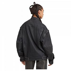 Джинсовая куртка G-STAR Utility Biker женская synthetic.ua - Фото 1