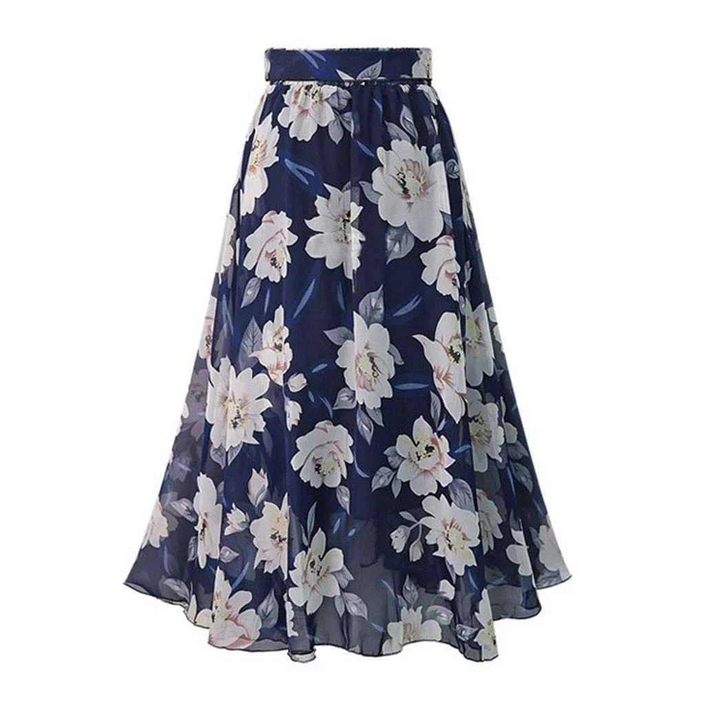 Юбка Бохо Длинная Юбка с принтом Макси Юбка Праздничная Юбка Свадебная Коктейльная Пляжная Юбка, фото №2