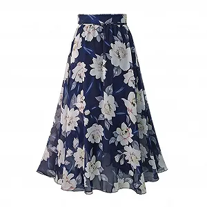 Спідниця Бохо Довга з принтом synthetic.ua - Фото 1