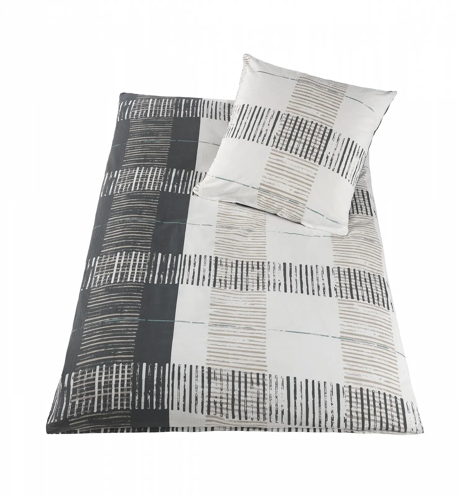 Постільна білизна Сирсакер 135 x 200 см + 80 x 80 см 100% бавовна Не потребує прасування, фото №2