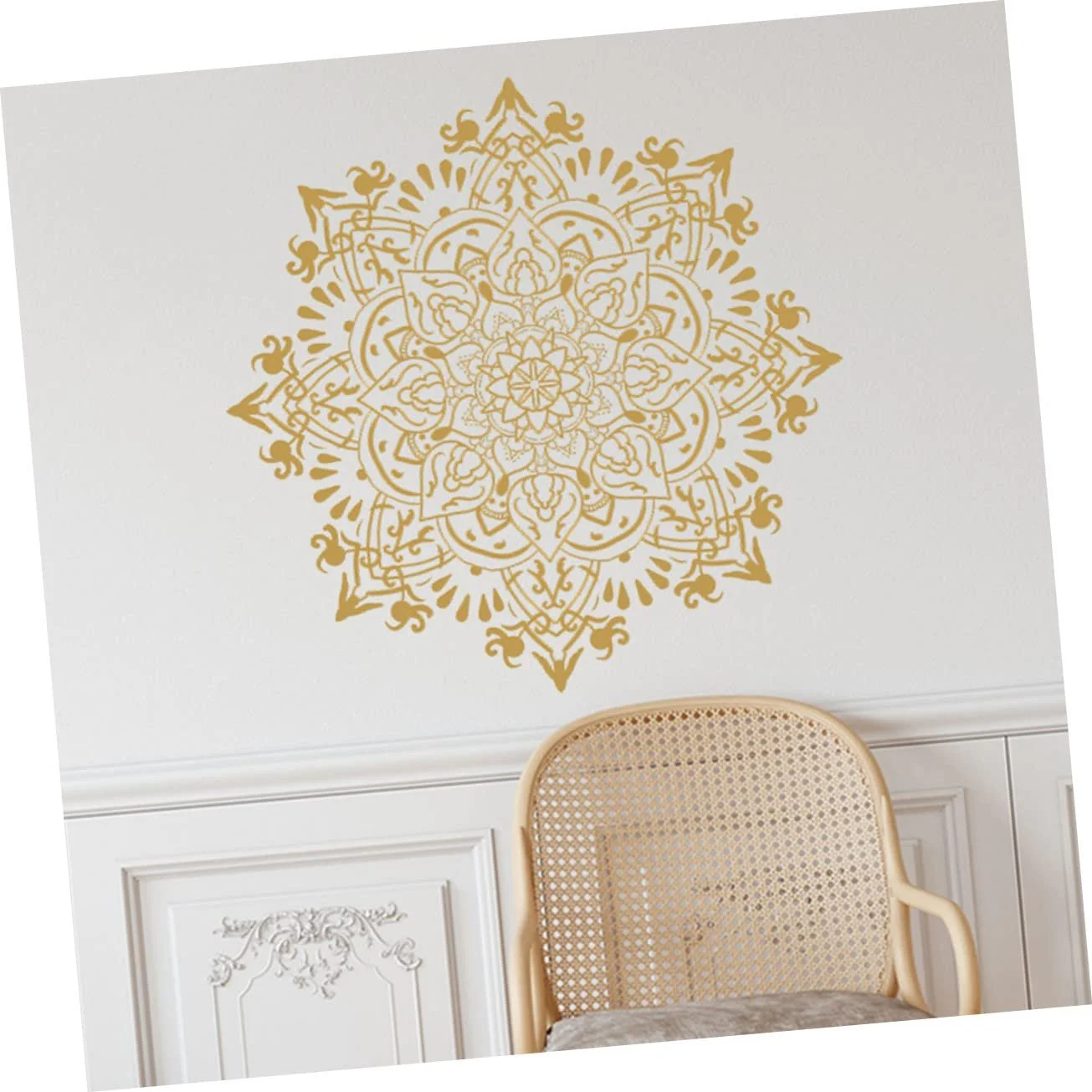 Наклейки на стіну Golden Mandala 2 шт. ПВХ Золотисті, фото №3 Наклейки на стіну Golden Mandala 2 шт. ПВХ Золотисті, фото №3