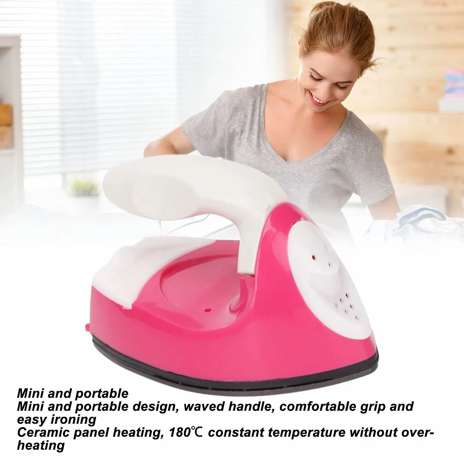 Мікро-праска парова Micro Steam Iron 15 W портативна, фото №4