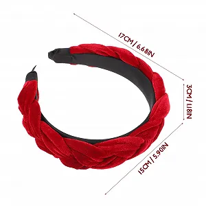 Обруч Luxshiny Бархатный плетеный synthetic.ua - Фото 1