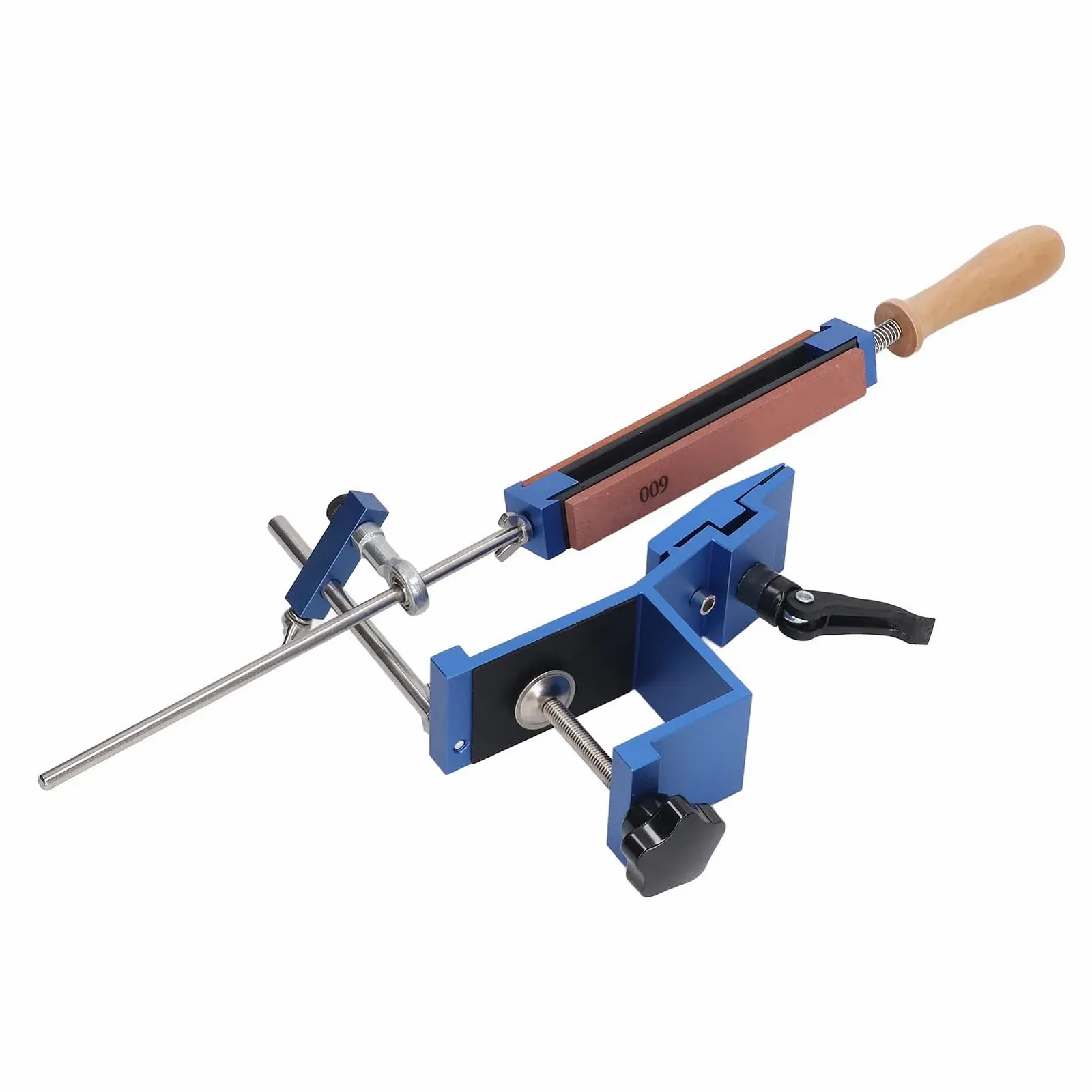 Набор для заточки ножей с фиксированным углом 4 точильных камня и 4 алмазных камня, фото №3