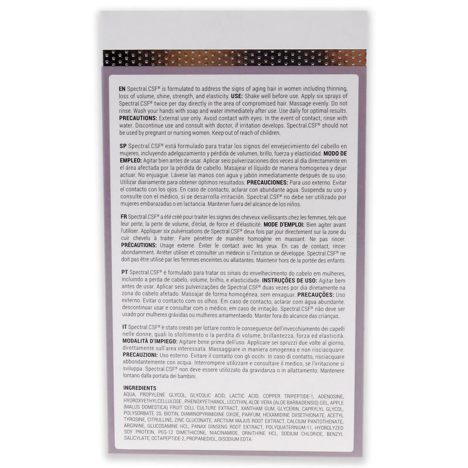 Терапія проти старіння DS Laboratories Spectral CSF для жінок, 60 мл, фото №6