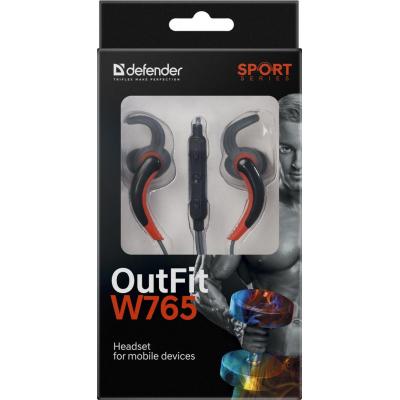 Наушники Defender OutFit W765 Grey-Orange 63767, фото №7