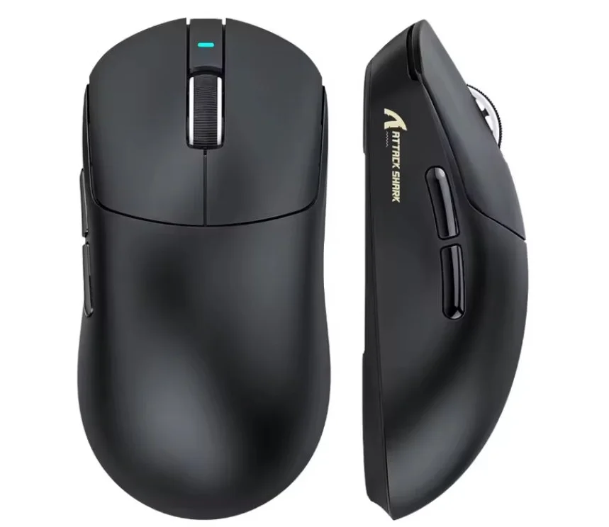 Комп'ютерна миша Attack Shark X8Plus PAW3395Pro 40000DPI 700IPS 60G 1000Hz Black, фото №1