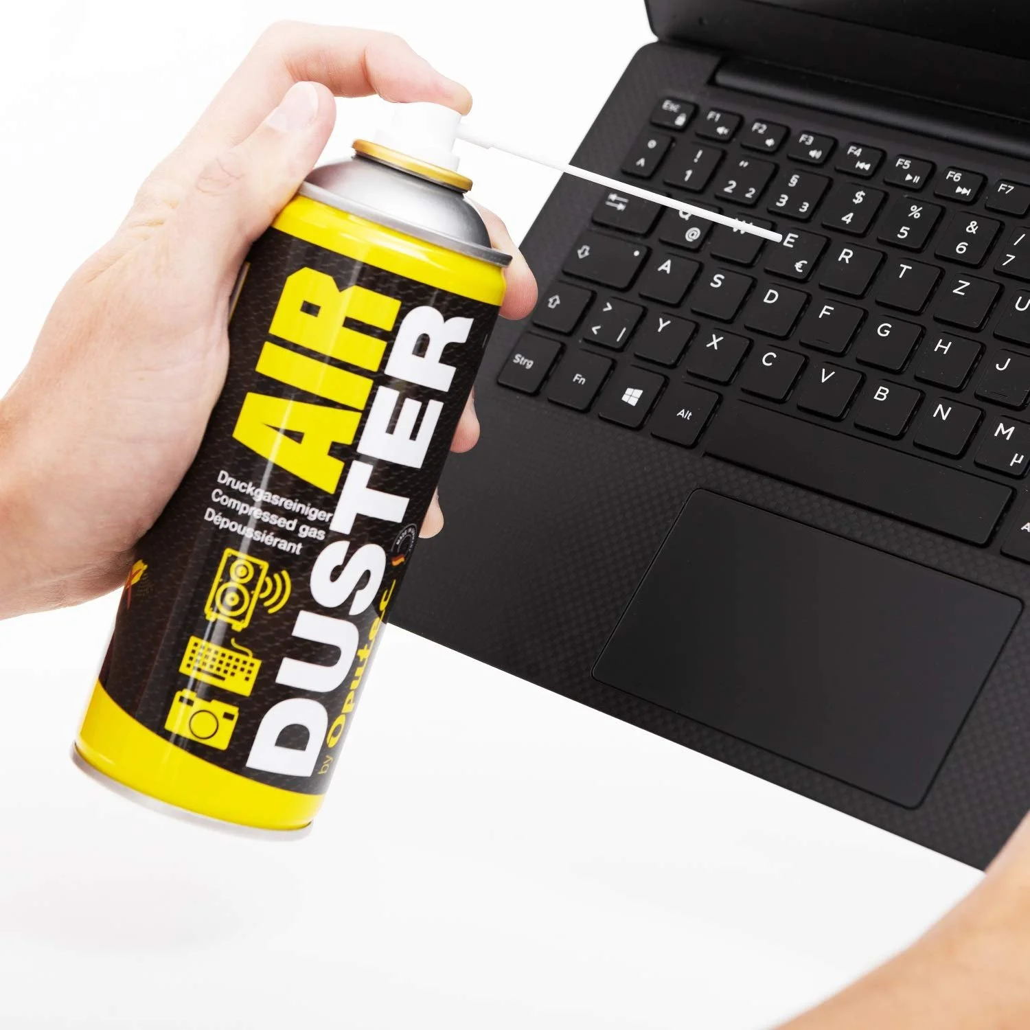 Очищувач клавіатури Oputec 400 мл Стиснене повітря, фото №4