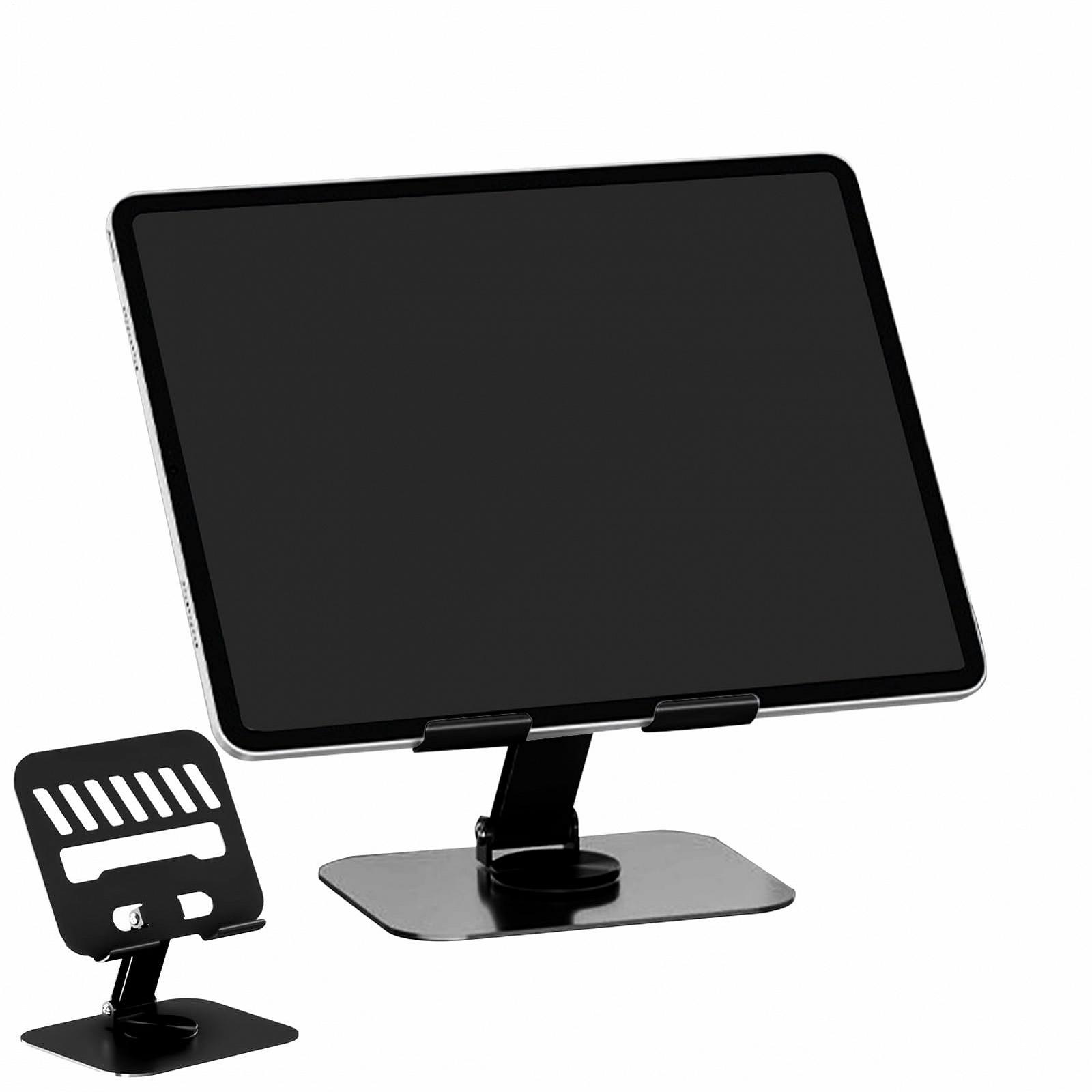 Підставка для планшета на стіл з основою, що обертається на 360 градусів. Регульована по висоті, фото №7