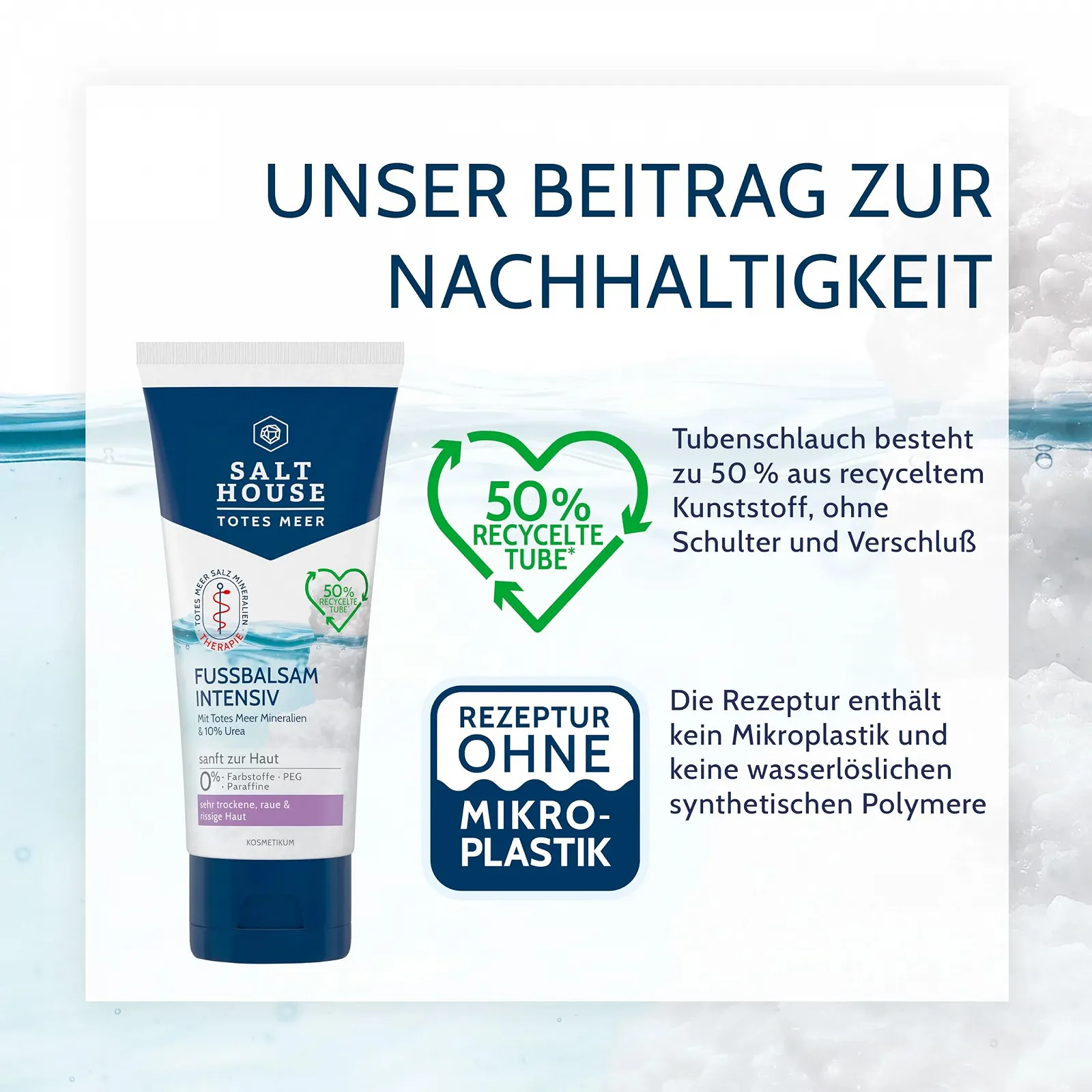 Бальзам для ніг Salthouse Dead Sea Therapy Intensive 10% Urea та олії для дуже сухої шкіри 100 мл, фото №5