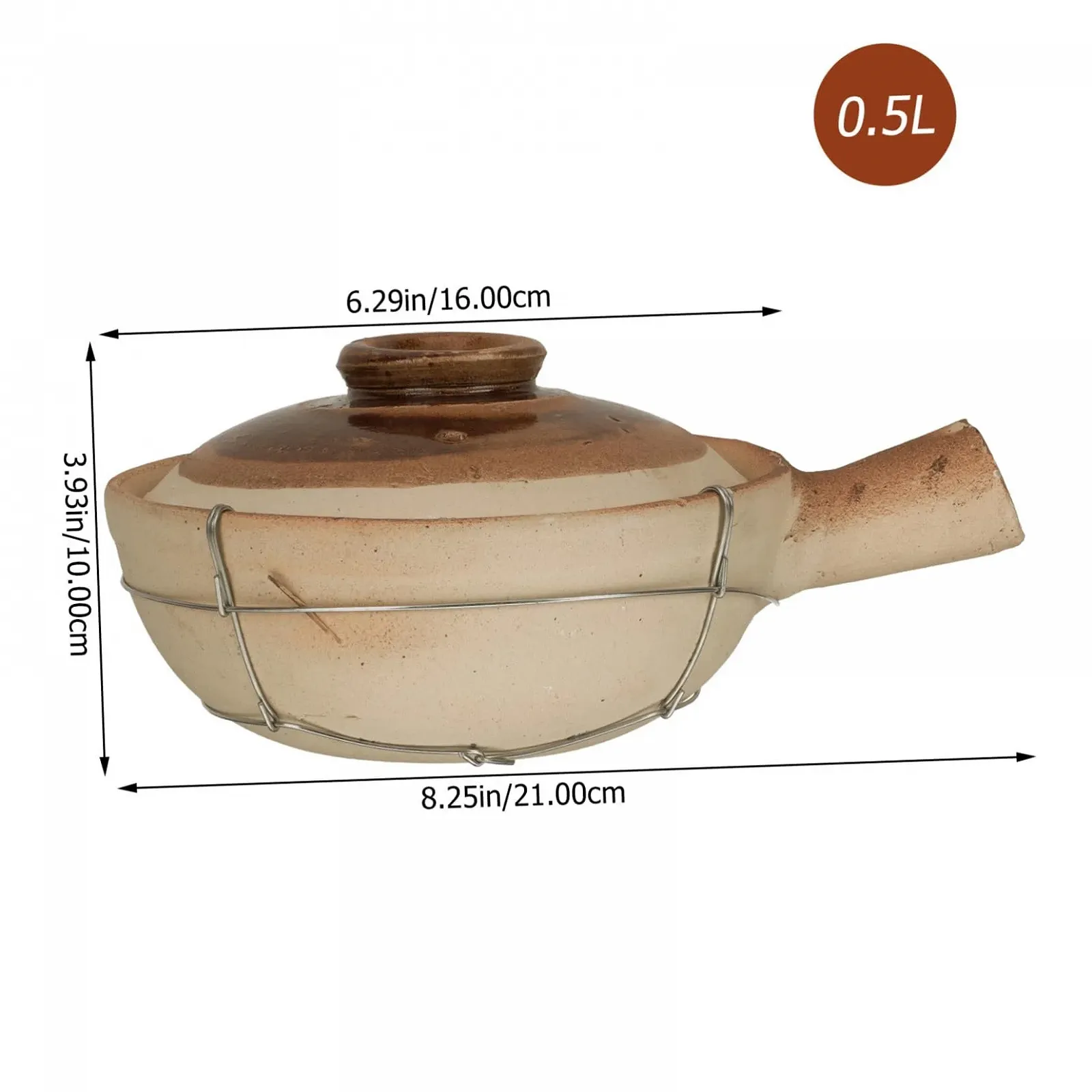 Кастрюля SOIMISS керамическая с толстой ручкой термостойкая, фото №5