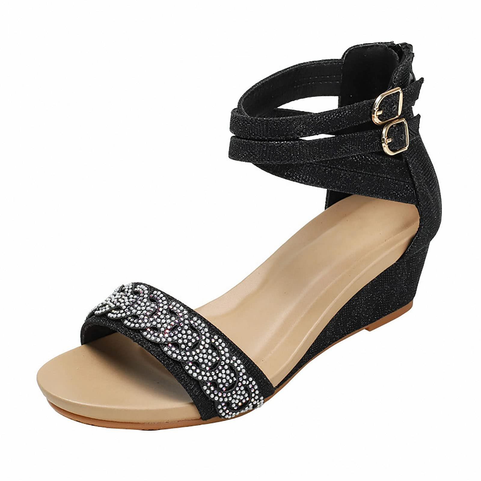 Босоніжки на блискавці літні жіночі 5.5 см PU верх, фото №1