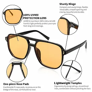 Солнцезащитные очки Квадратные Ретро FEISEDY 70-х годов B2835 synthetic.ua - Фото 1