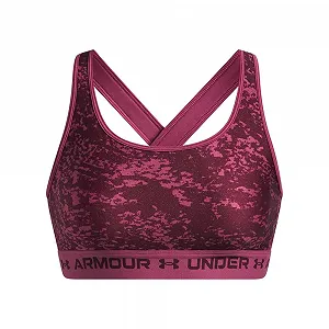 Спортивний бюстгальтер Under Armour UA Crossback Mid з принтом synthetic.ua - Фото 1